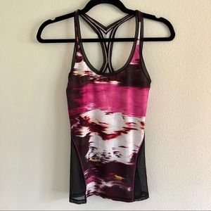 Lululemon tie dye Mesh workout tank top